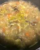 Sopa de arroz con hongos 🍄🍄