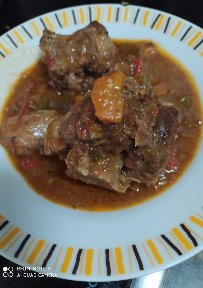 Una foto de Rabo de ternera