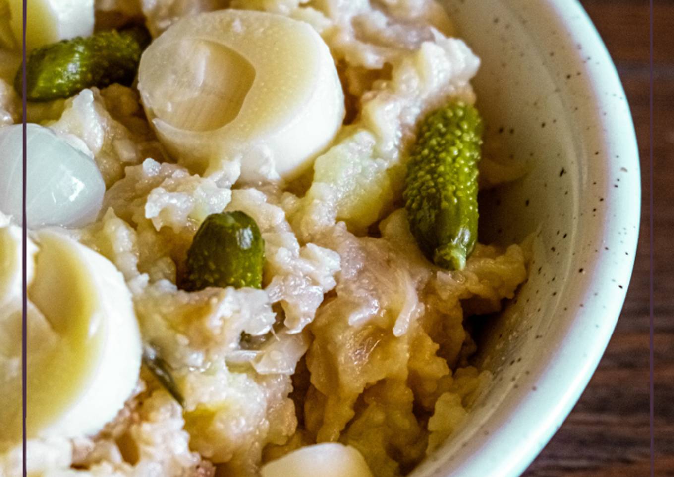 Ensaladilla saludable de patata y coliflor con encurtidos 🥒