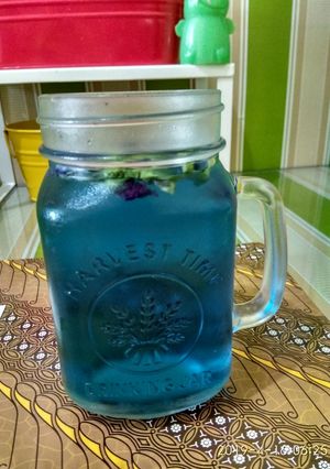 Foto resep Infused water bunga telang