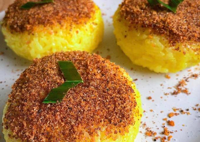 Resep Ketan Serundeng Manis Gurih oleh @ancilladhian - Cookpad