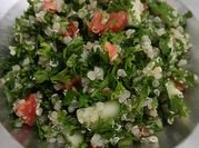 Gambar salad daun mint
