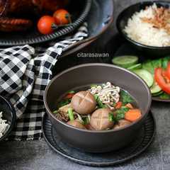 A picture of Sup Cendawan Teh Hijau.
