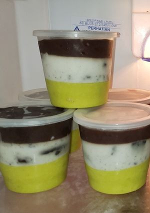 Foto resep Puding Alpukat Oreo Coklat