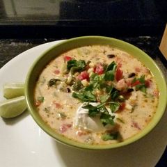 A picture of Spicy corn chowder.