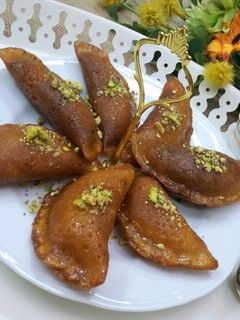 صورة لوصفة طريقة عمل قطايف محشية ومقلية