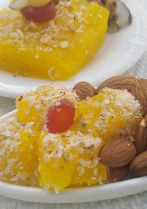 A picture of Bombay karachi special halwa.