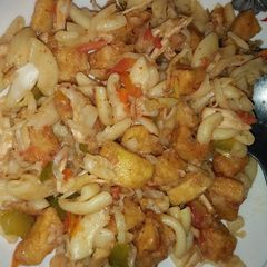 A picture of Spicy Chicken vegetable Macroni.