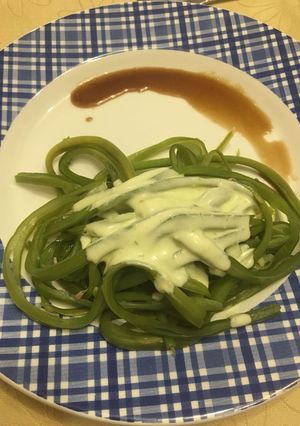 Una foto de Porotos Verdes con Crema