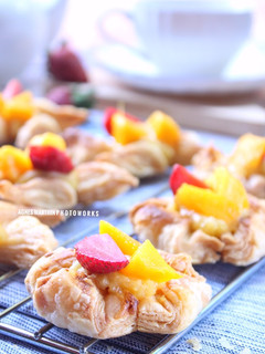 Foto resep Fruit Danish Pastry with Lemon curd