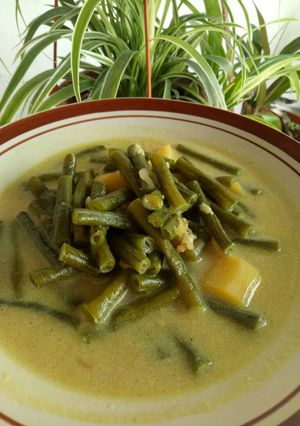 Foto resep Gule kacang panjang kentang