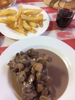 Una foto de Filete migñon champiñón a la pimienta