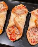 Pizzetas de atún y queso con pan de molde en Freidora de aire (Airfryer)