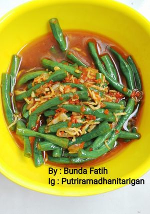 Foto resep Tumis kacang panjang pedas