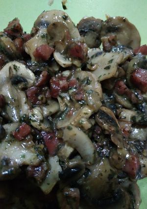 Foto principal de Champiñones con jamón con thermomix