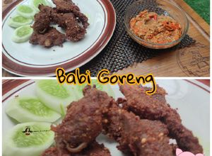 Foto resep Babi Kapsim Goreng gurih, renyah, & nikmat