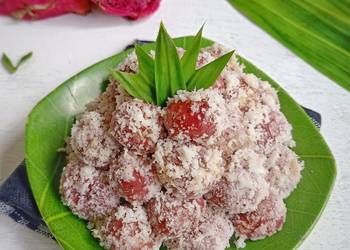 Resep Terbaru Klepon buah naga Ala Warteg