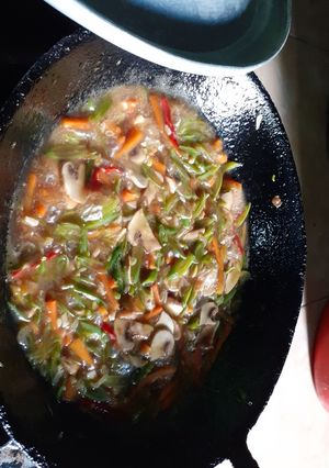 Foto resep Tumis boncis jamur🍄 kancing