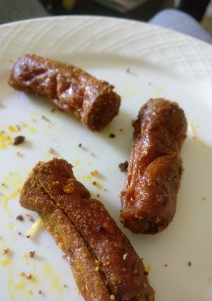 A picture of Crispy Vienna sausage kebabs.