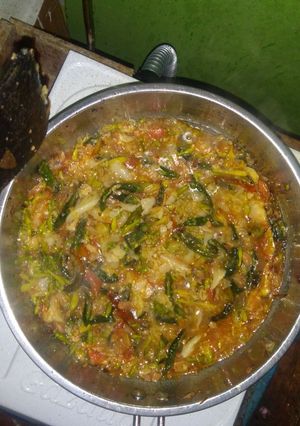 Foto resep Bunga Kates Jantan + kol di tauco