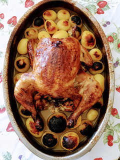 Una foto de Pollo asado al limón con su toque de curry