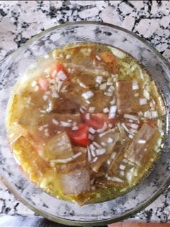 Una foto de Ensalada de pencas de acelga