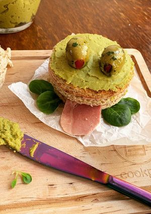 Une photo de ☆Croque-Grenouille à la Crème de Petits Pois☆