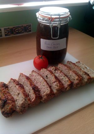 A picture of Vickys Pork and Apple Meatloaf GF DF EF SF NF.
