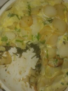 صورة لوصفة السلق بالبطاطا المقلية و البيض