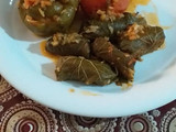 دلمه گوجه فلفل برگ مو