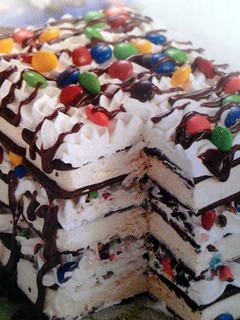 A picture of Ice Cream Sandwich Cake.