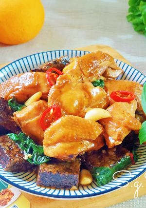 塔香醬燒文昌雞 的食譜成品照片