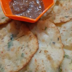A picture of Allu Soji ki puri with Ramadan special Huma kitchen.