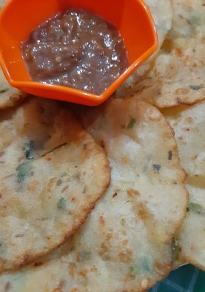 A picture of Allu Soji ki puri with Ramadan special Huma kitchen.