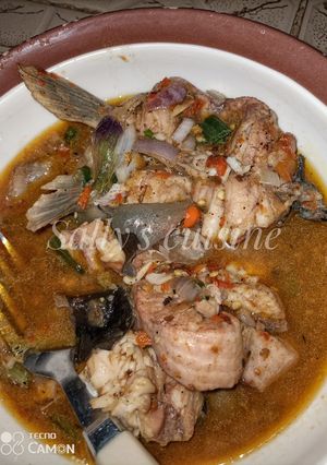 A picture of Catfish pepper soup.