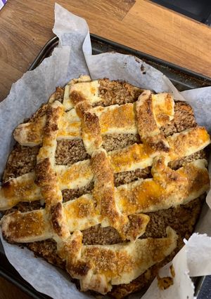 Almás pite rizsliszttel recept fotója