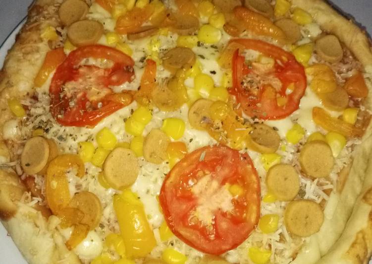 Cheese burst pizza homemade 🍕