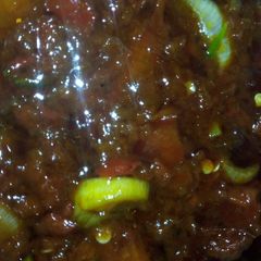 A picture of Palm oil sauce.