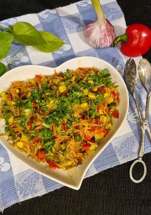 عکسی از دستور سالاد رشته فرنگی (ورمیشل)