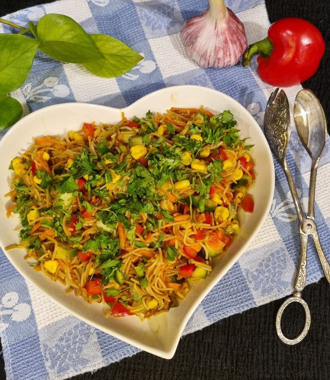 عکسی از دستور سالاد رشته فرنگی (ورمیشل)