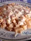 Pasta corta a la carbonara LuisFy