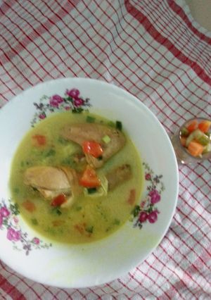 Foto resep Soto ayam bersantan