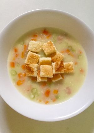 Foto resep Cream Soup with Croutons