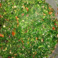 A picture of Fried kales and spinach #vegetablecontest.