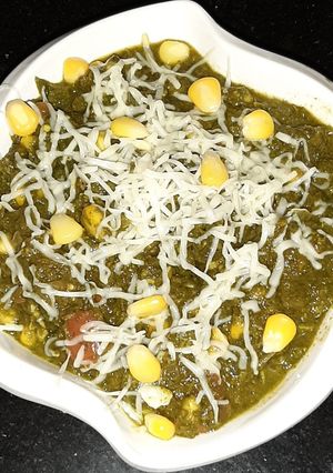 A picture of Spinach Sweet Corn Sabji.