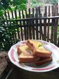 Purple sweet potato jam bread