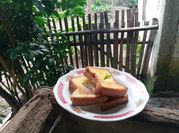 A picture of bread jam