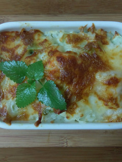 かにの焗烤飯(氣炸鍋版) 的食譜成品照片