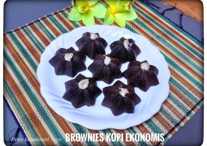Cara gampang memasak 67. Brownies Kopi Ekonomis  sedap