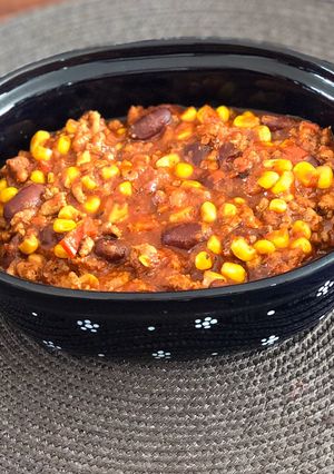 Mexikói chilis bab recept fotója